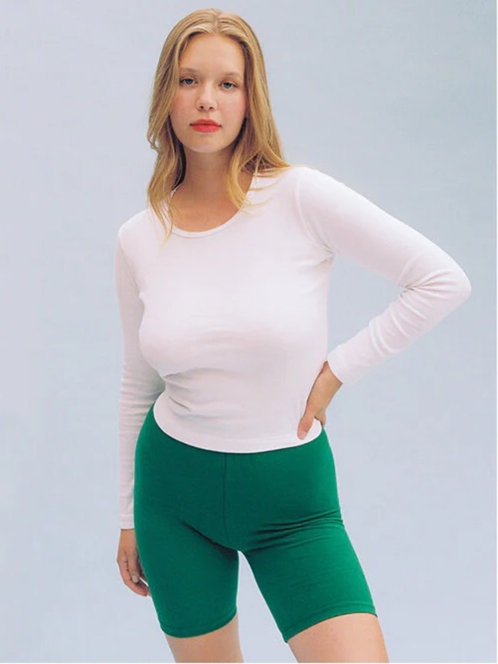 Gil Rodriguez Long Sleeve Bellevue Tee in White
